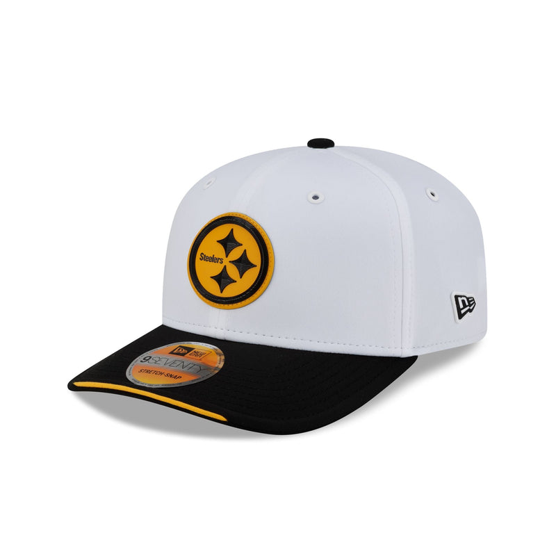 Pittsburgh Steelers 2026 Sideline White 9SEVENTY Stretch-Snap Hat