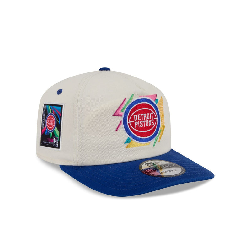 Detroit Pistons Hardwood Classics Retro Chrome 19TWENTY Adjustable Hat