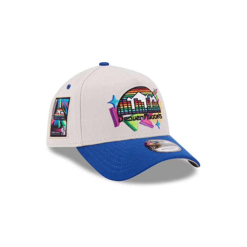 Denver Nuggets Hardwood Classics Retro Stone 9FORTY A-Frame Snapback Hat