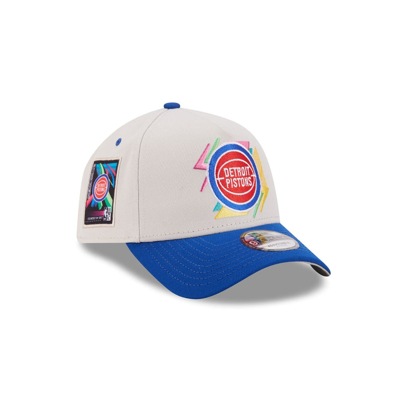 Detroit Pistons Hardwood Classics Retro Stone 9FORTY A-Frame Snapback Hat