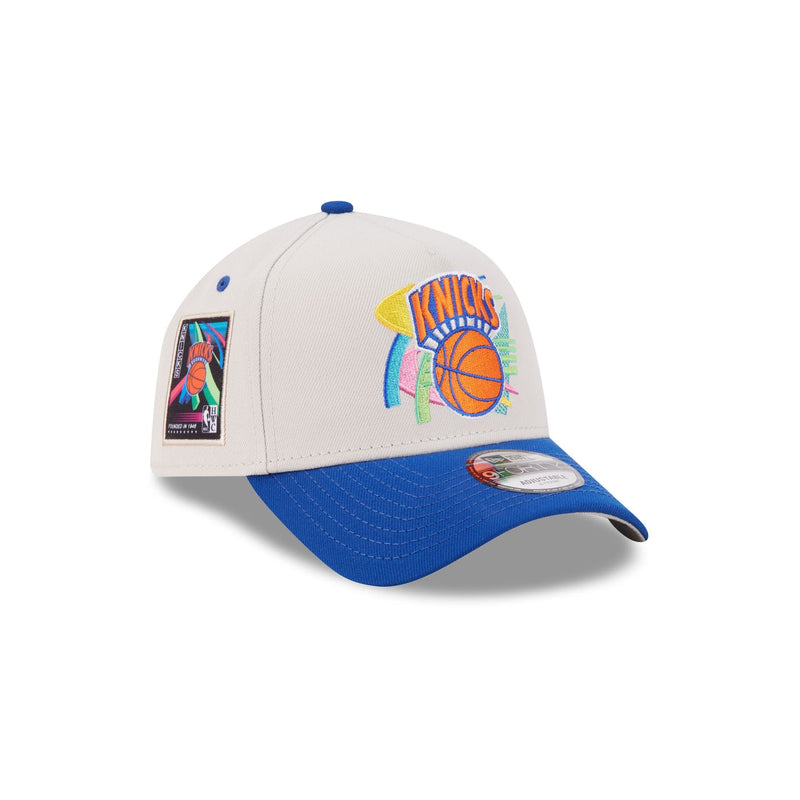 New York Knicks Hardwood Classics Retro Stone 9FORTY A-Frame Snapback Hat