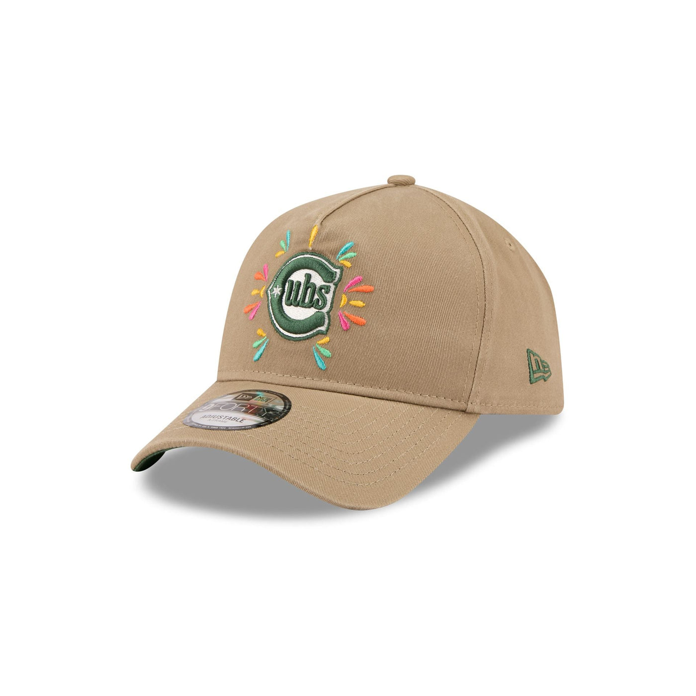 Chicago Cubs Vibrant Festivities 9FORTY A-Frame Snapback Hat