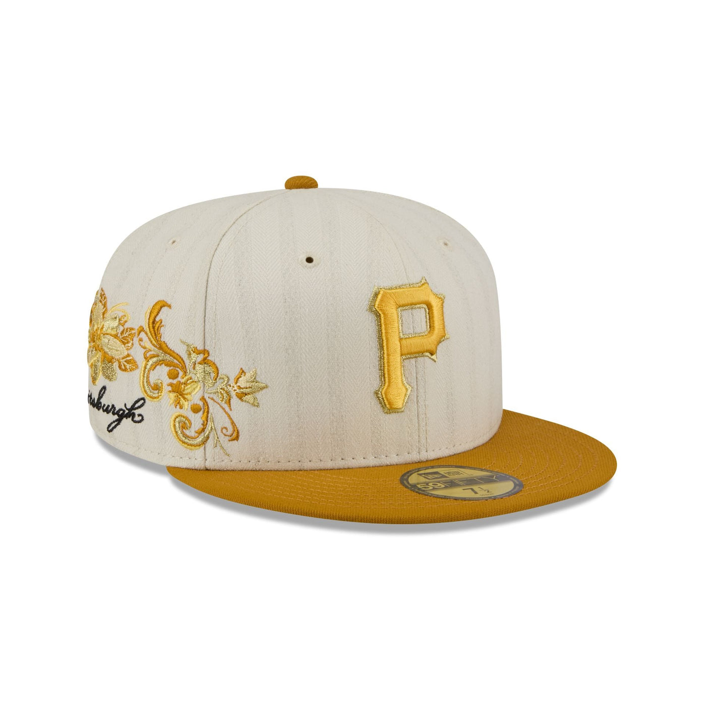 Pittsburgh Pirates Chrome Herringbone 59FIFTY Fitted Hat