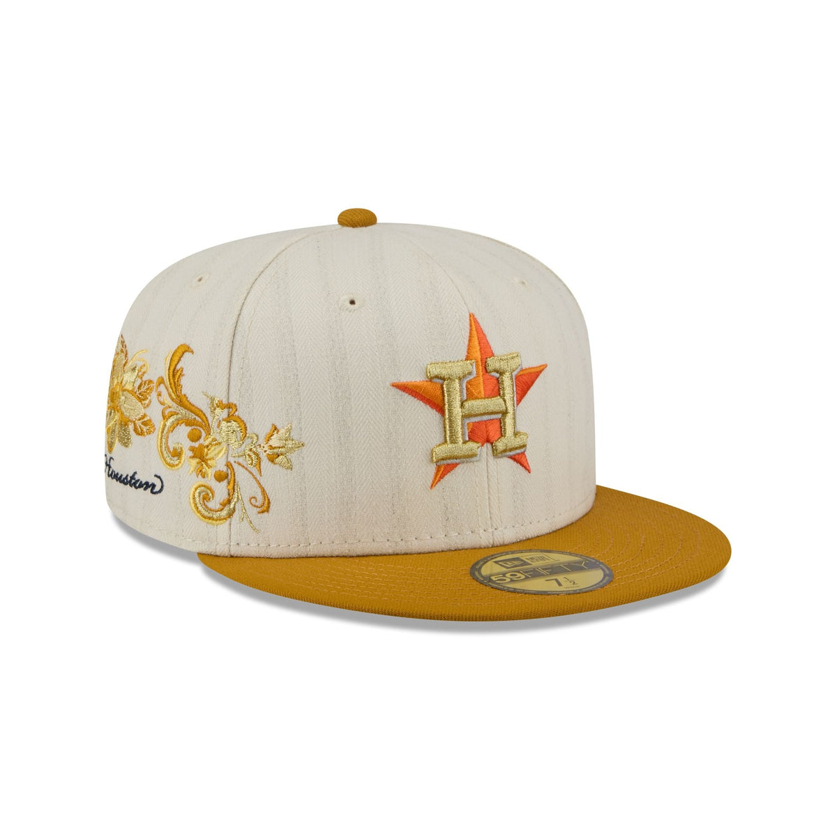 Houston Astros Chrome Herringbone 59FIFTY Fitted Hat