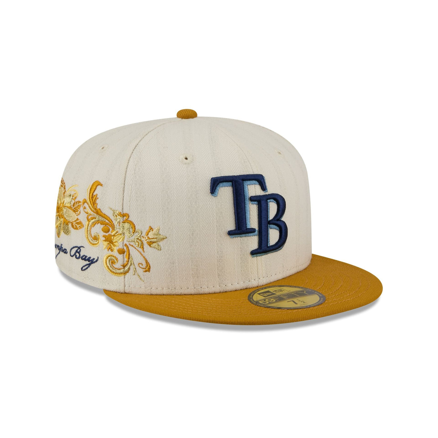Tampa Bay Rays Chrome Herringbone 59FIFTY Fitted Hat
