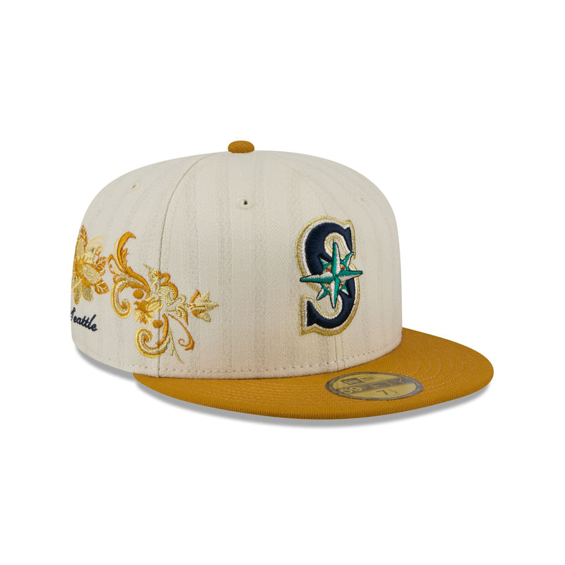 Seattle Mariners Chrome Herringbone 59FIFTY Fitted Hat