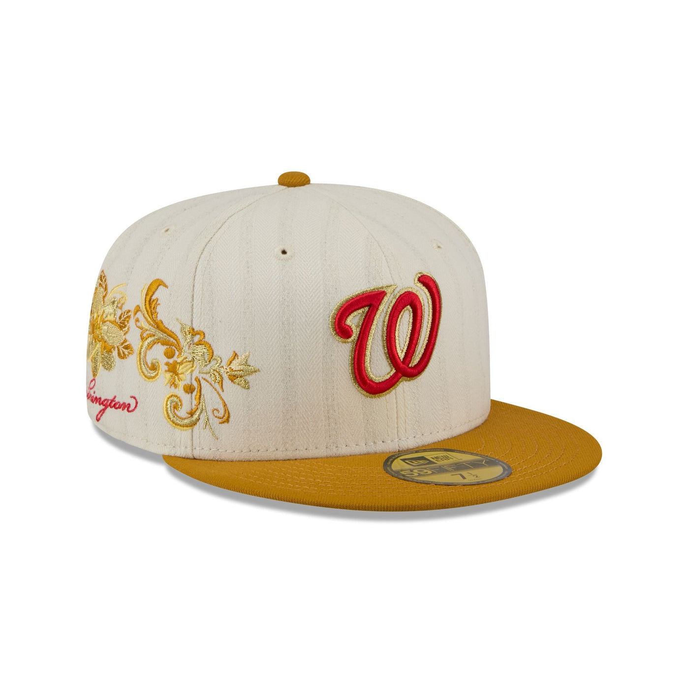 Washington Nationals Chrome Herringbone 59FIFTY Fitted Hat