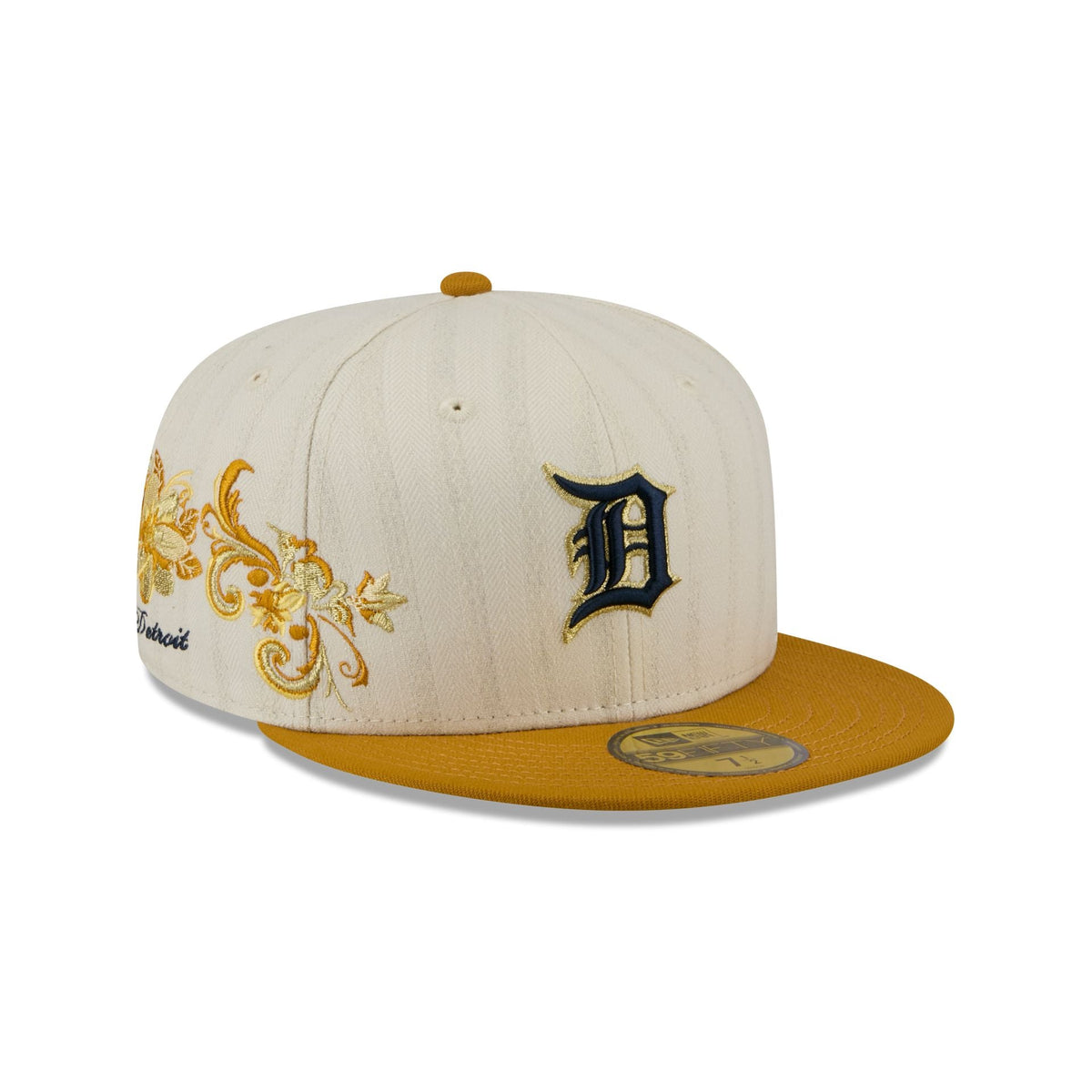 Detroit Tigers Chrome Herringbone 59FIFTY Fitted Hat