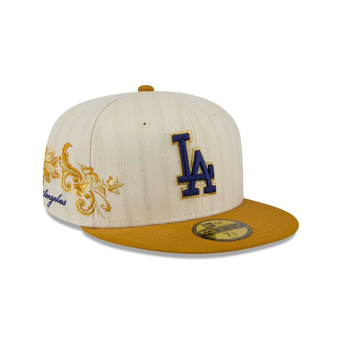Los Angeles Dodgers Chrome Herringbone 59FIFTY Fitted Hat