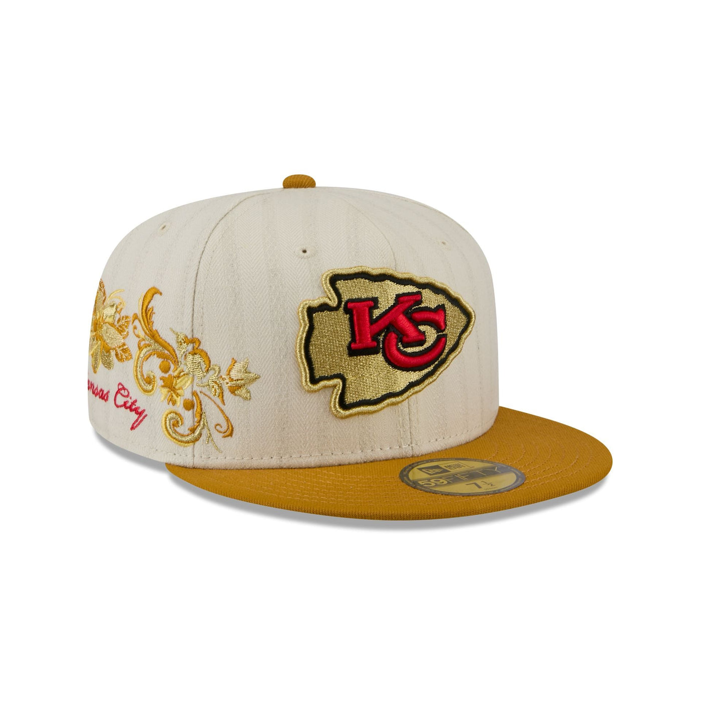 Kansas City Chiefs Chrome Herringbone 59FIFTY Fitted Hat
