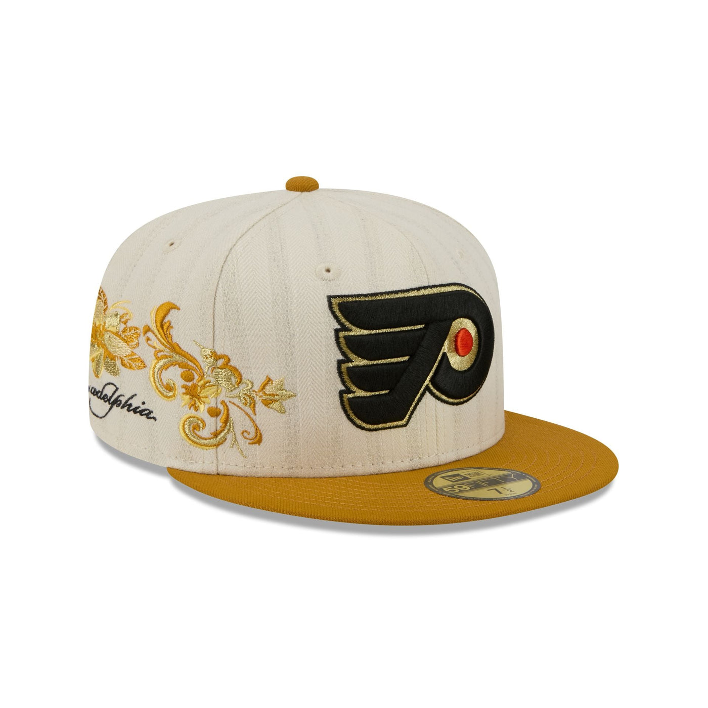 Philadelphia Flyers Chrome Herringbone 59FIFTY Fitted Hat