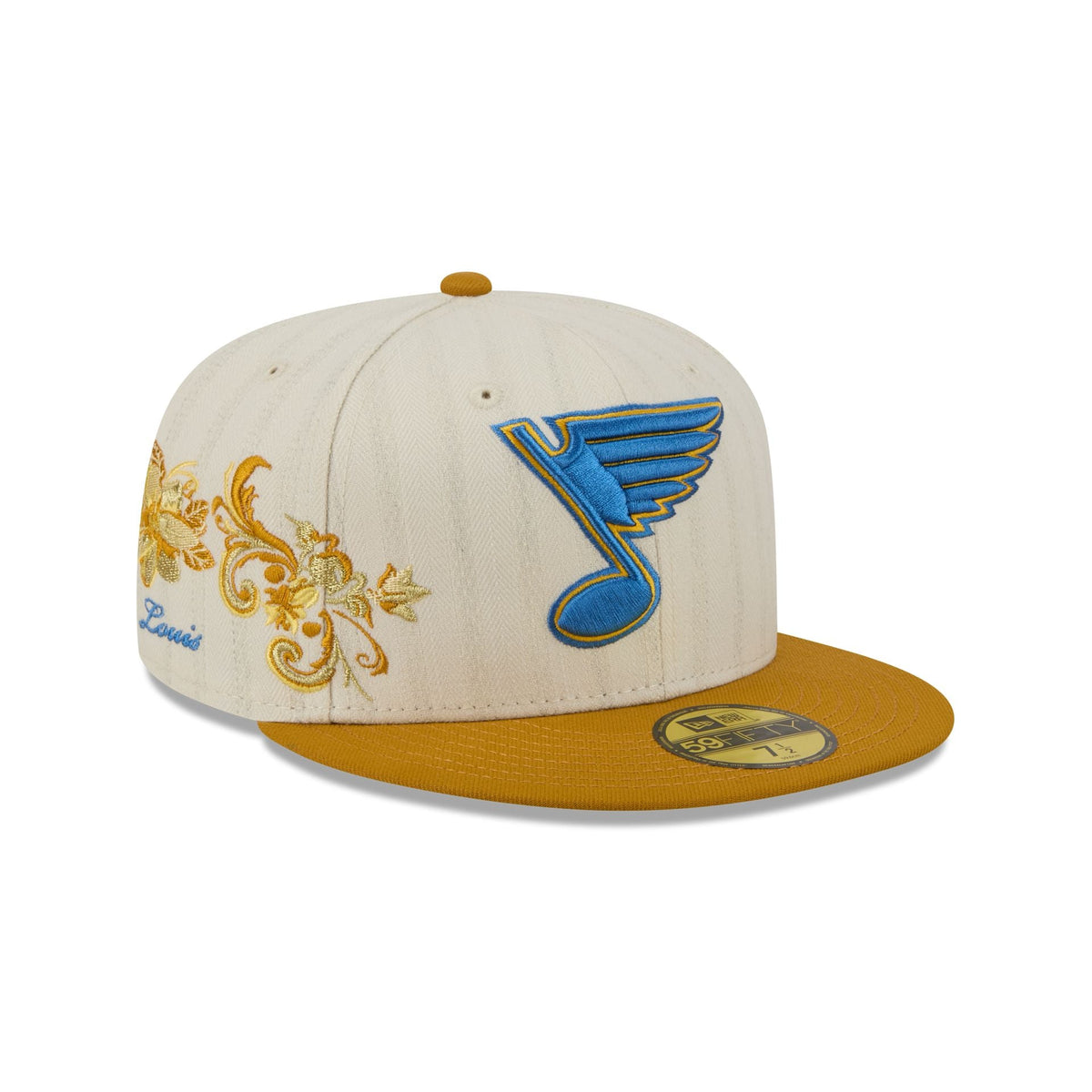 St. Louis Blues Chrome Herringbone 59FIFTY Fitted Hat