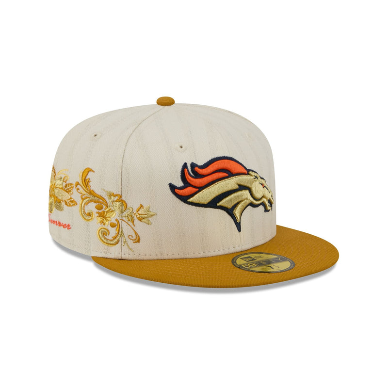 Denver Broncos Chrome Herringbone 59FIFTY Fitted Hat