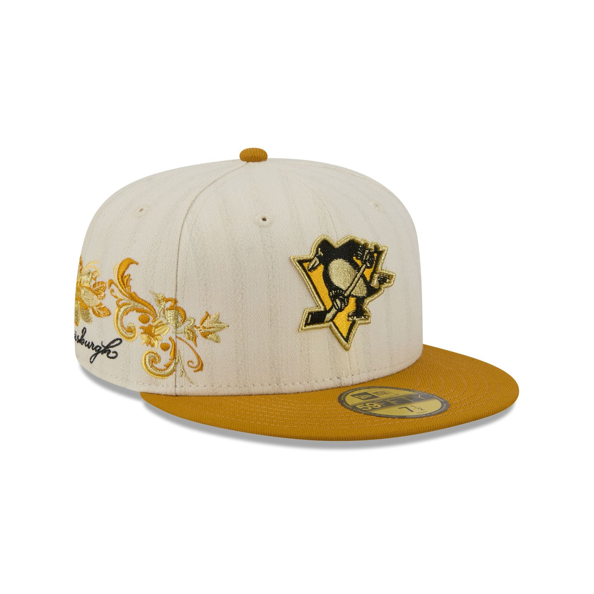 Pittsburgh Penguins Chrome Herringbone 59FIFTY Fitted Hat