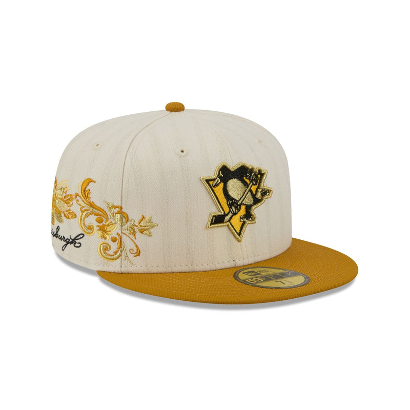 Pittsburgh Penguins Chrome Herringbone 59FIFTY Fitted Hat