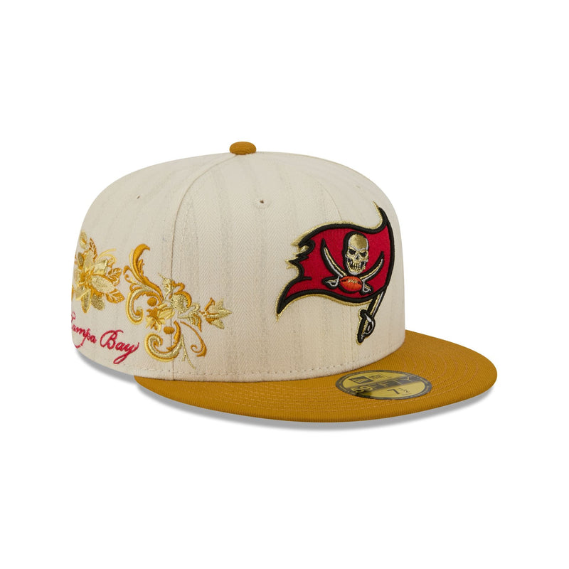 Tampa Bay Buccaneers Chrome Herringbone 59FIFTY Fitted Hat