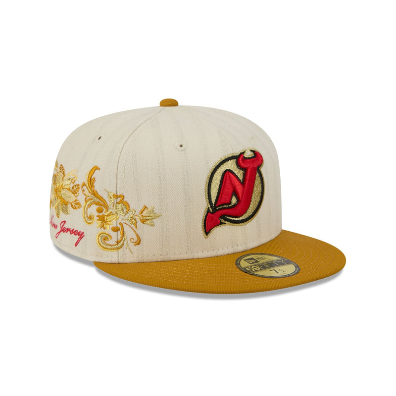 New Jersey Devils Chrome Herringbone 59FIFTY Fitted Hat