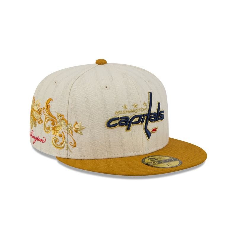 Washington Capitals Chrome Herringbone 59FIFTY Fitted Hat