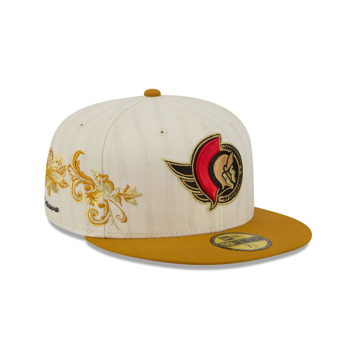 Ottawa Senators Chrome Herringbone 59FIFTY Fitted Hat