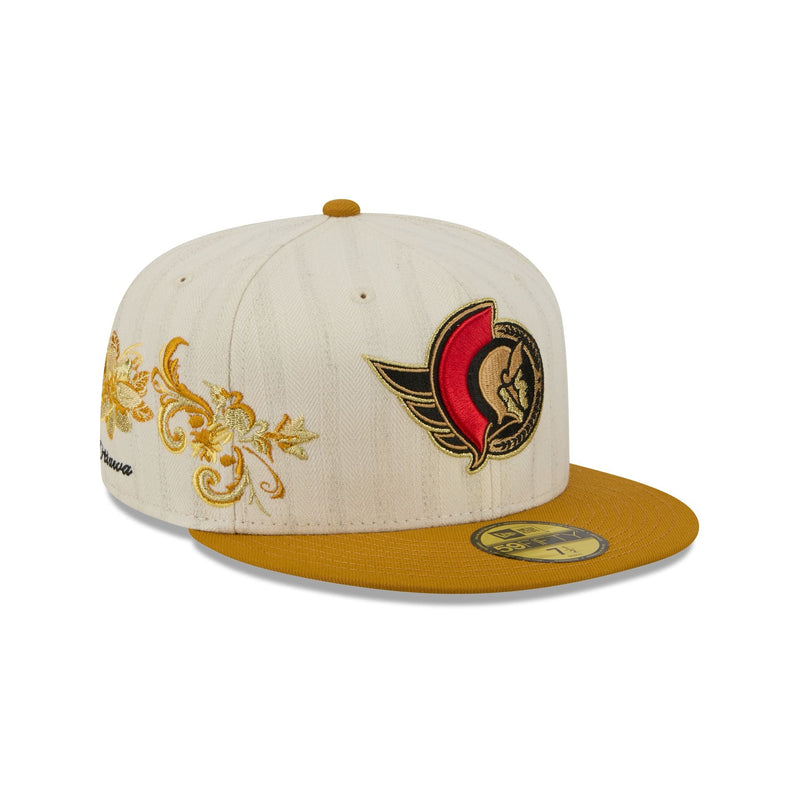 Ottawa Senators Chrome Herringbone 59FIFTY Fitted Hat