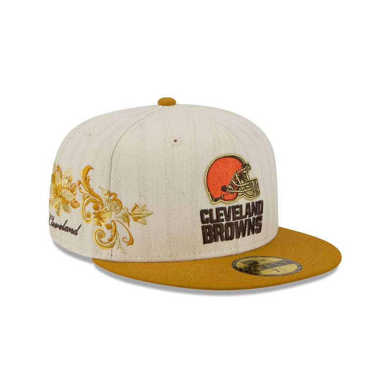 Cleveland Browns Chrome Herringbone 59FIFTY Fitted Hat