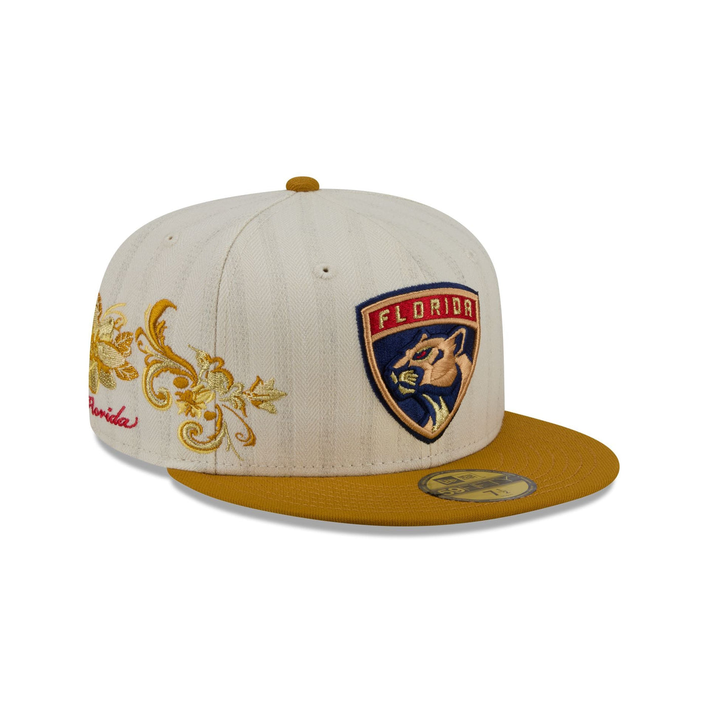 Florida Panthers Chrome Herringbone 59FIFTY Fitted Hat