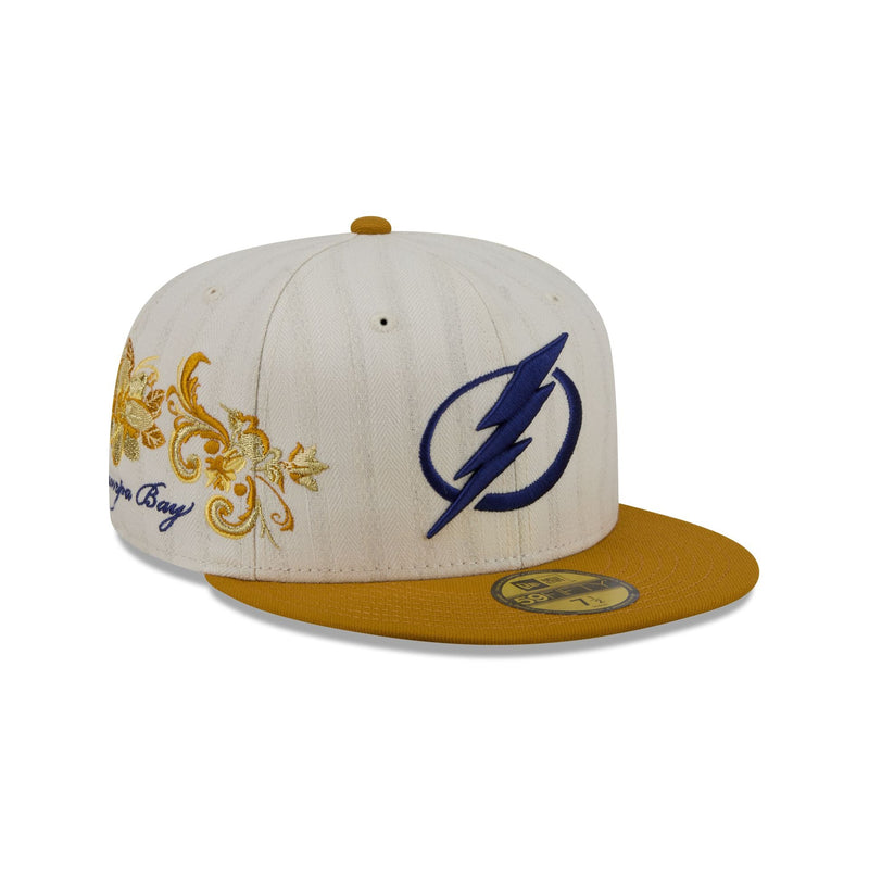 Tampa Bay Lightning Chrome Herringbone 59FIFTY Fitted Hat