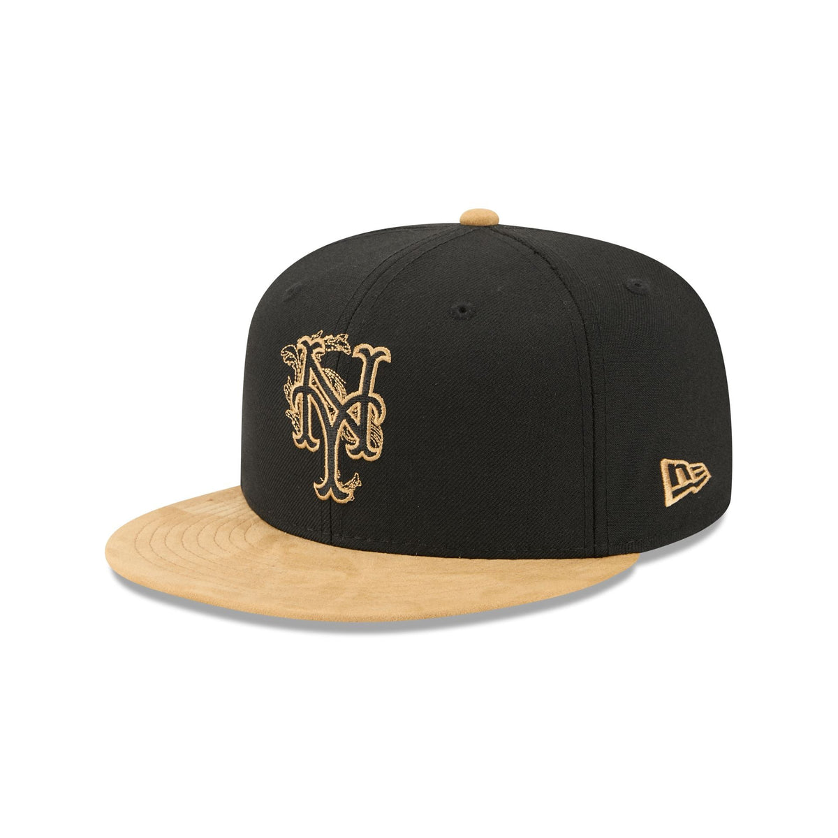 New York Mets Black Wool 59FIFTY Fitted Hat