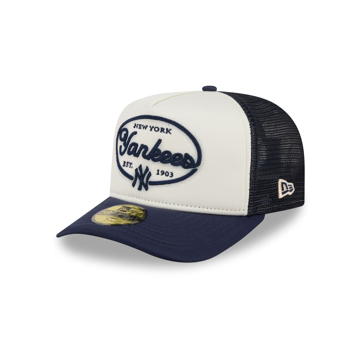 New York Yankees Chrome 59FIFTY Fitted Trucker Hat