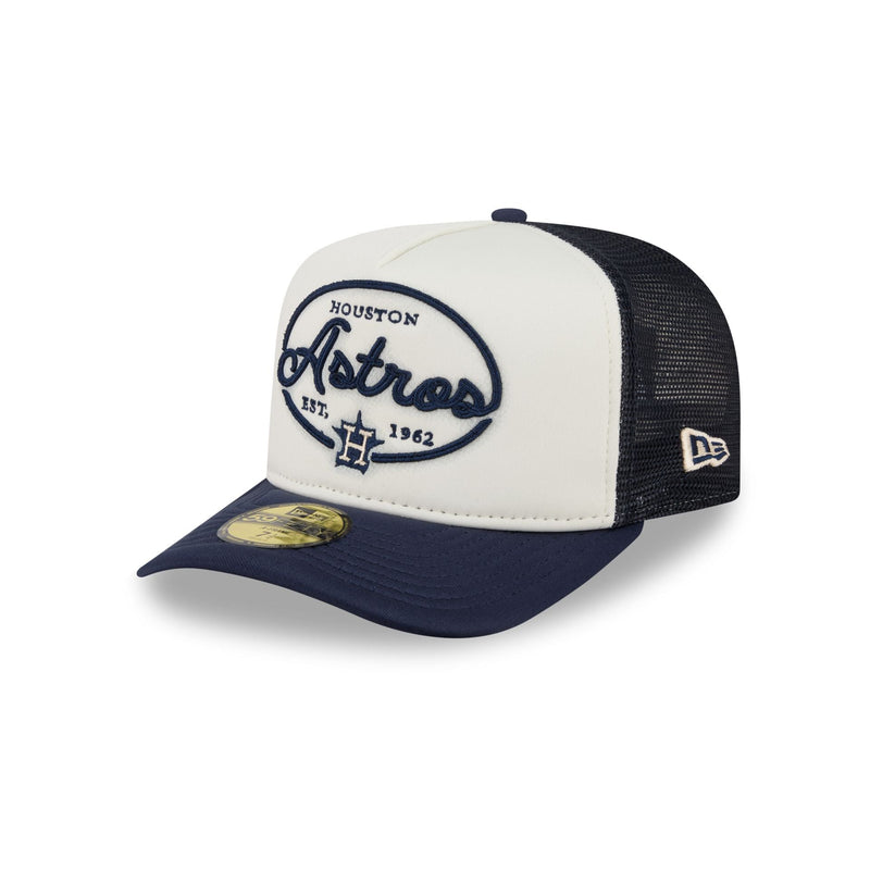 Houston Astros Chrome 59FIFTY Fitted Trucker Hat