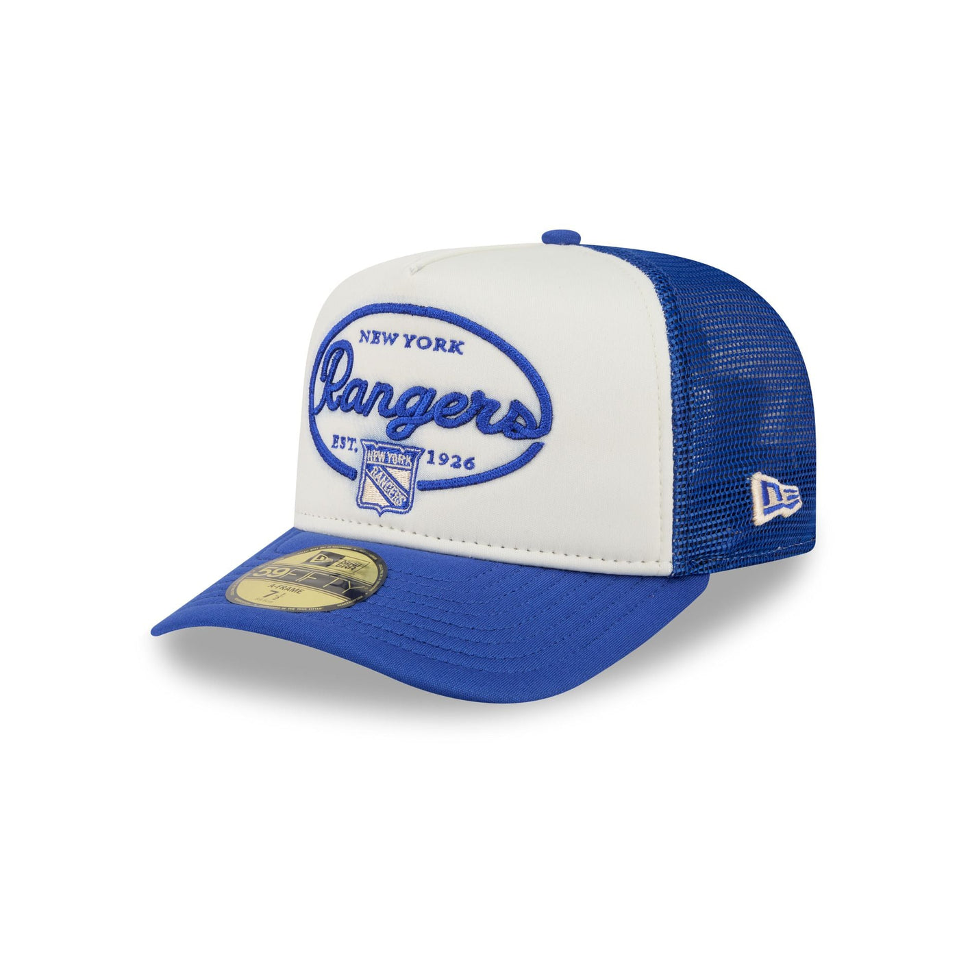 New York Rangers Chrome 59FIFTY Fitted Trucker Hat