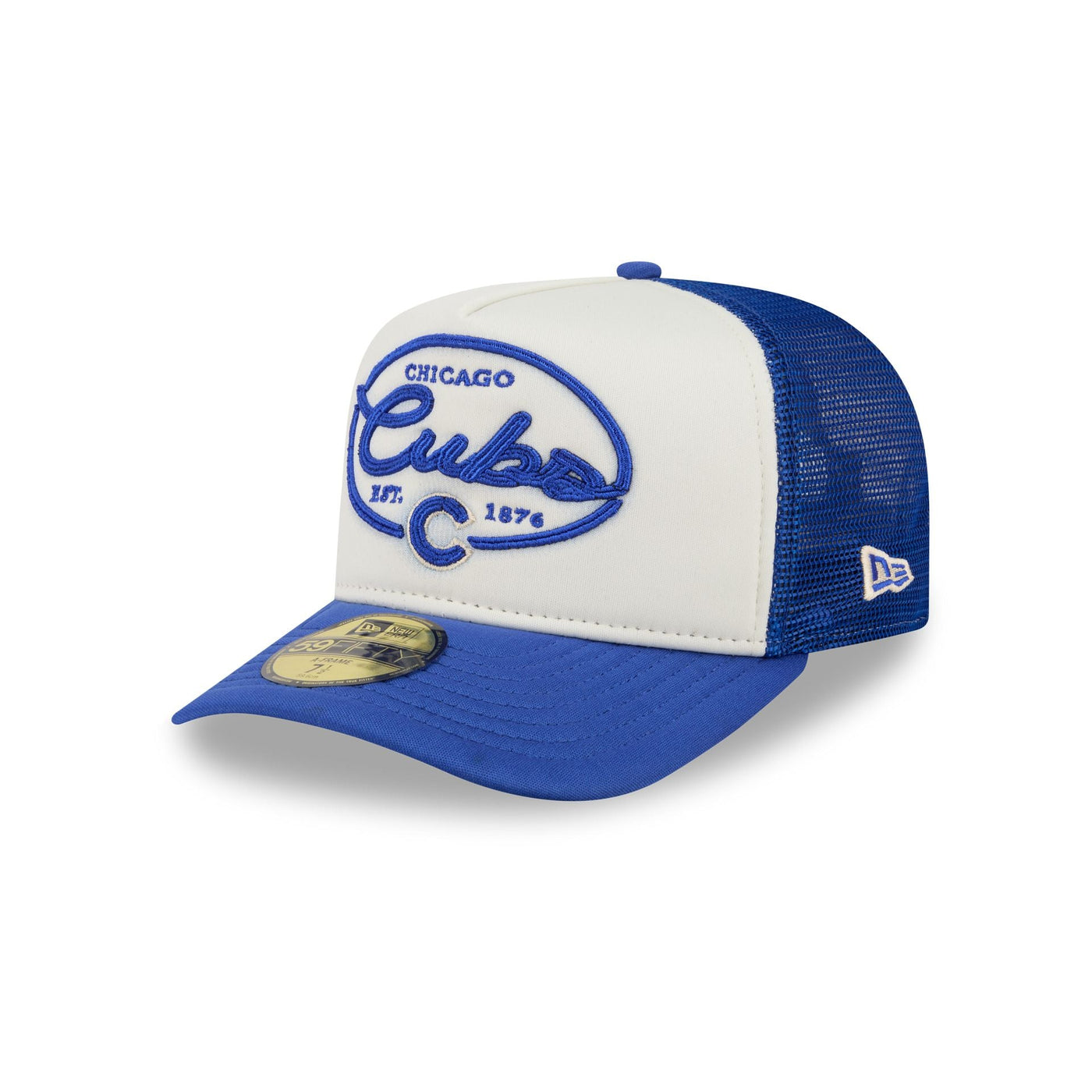 Chicago Cubs Chrome 59FIFTY Fitted Trucker Hat