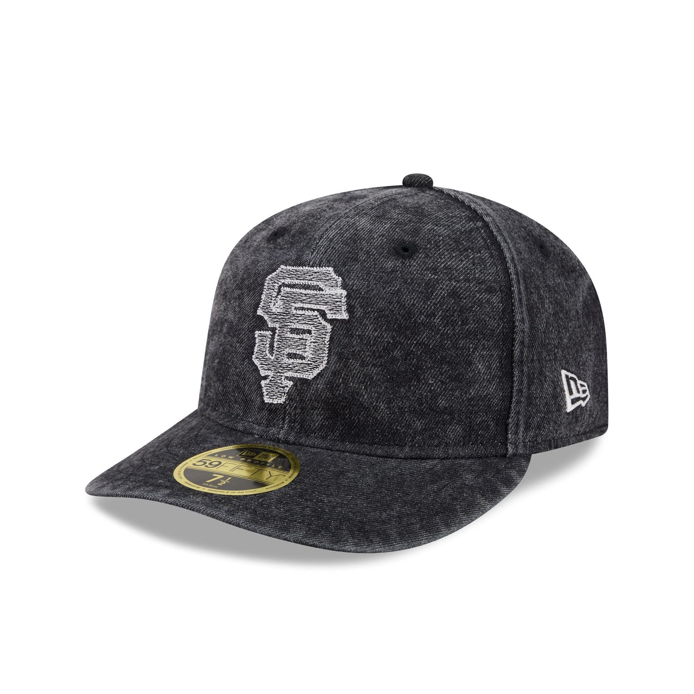 San Francisco Giants Black Denim Low Profile 59FIFTY Fitted Hat