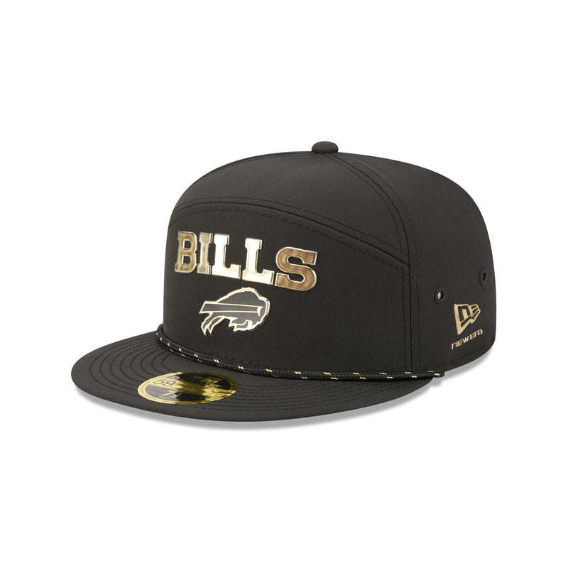 Buffalo Bills Gold Logo Rope Split Panel 59FIFTY Fitted Hat