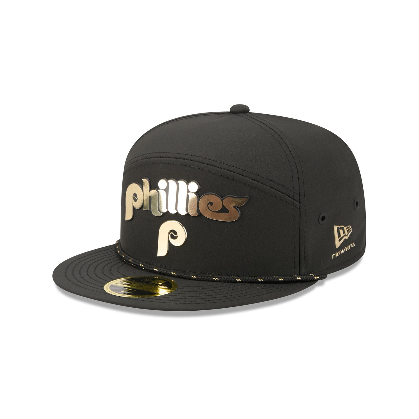 Philadelphia Phillies Gold Logo Rope Split Panel 59FIFTY Fitted Hat