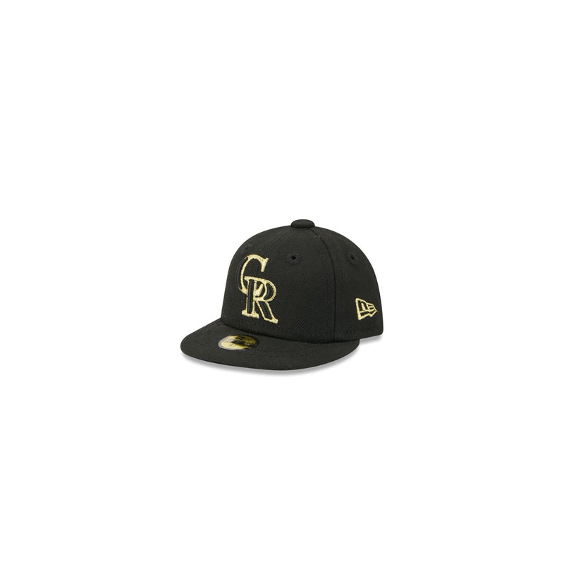 Colorado Rockies Gold Logo Mini 59FIFTY Fitted Hat