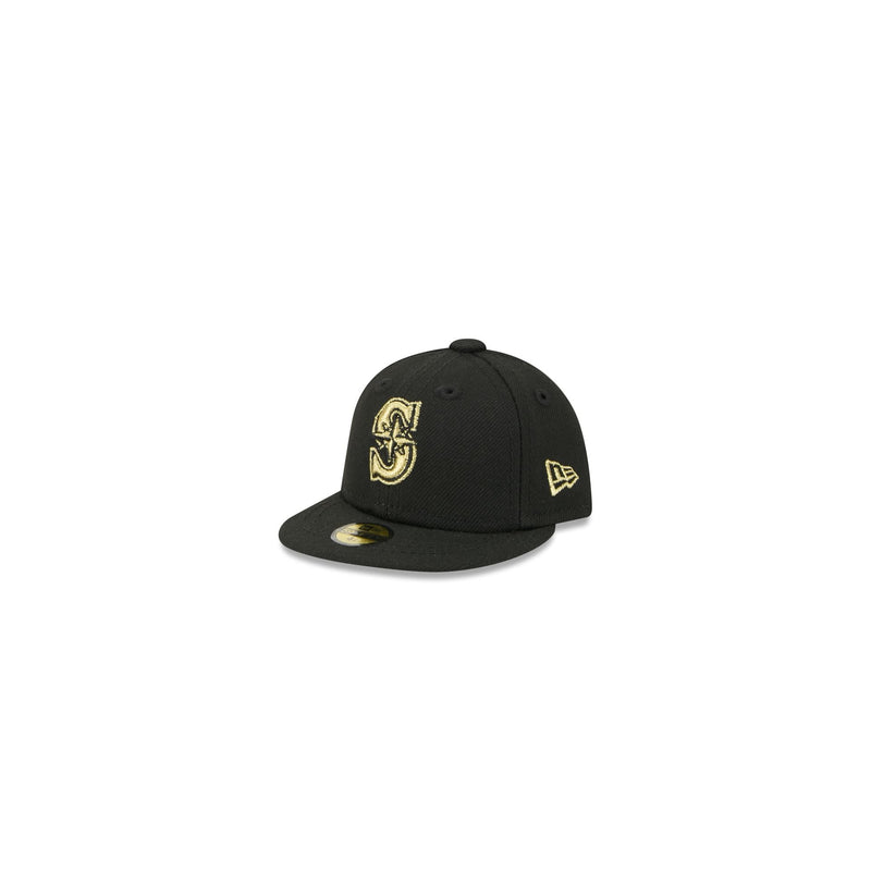 Seattle Mariners Gold Logo Mini 59FIFTY Fitted Hat