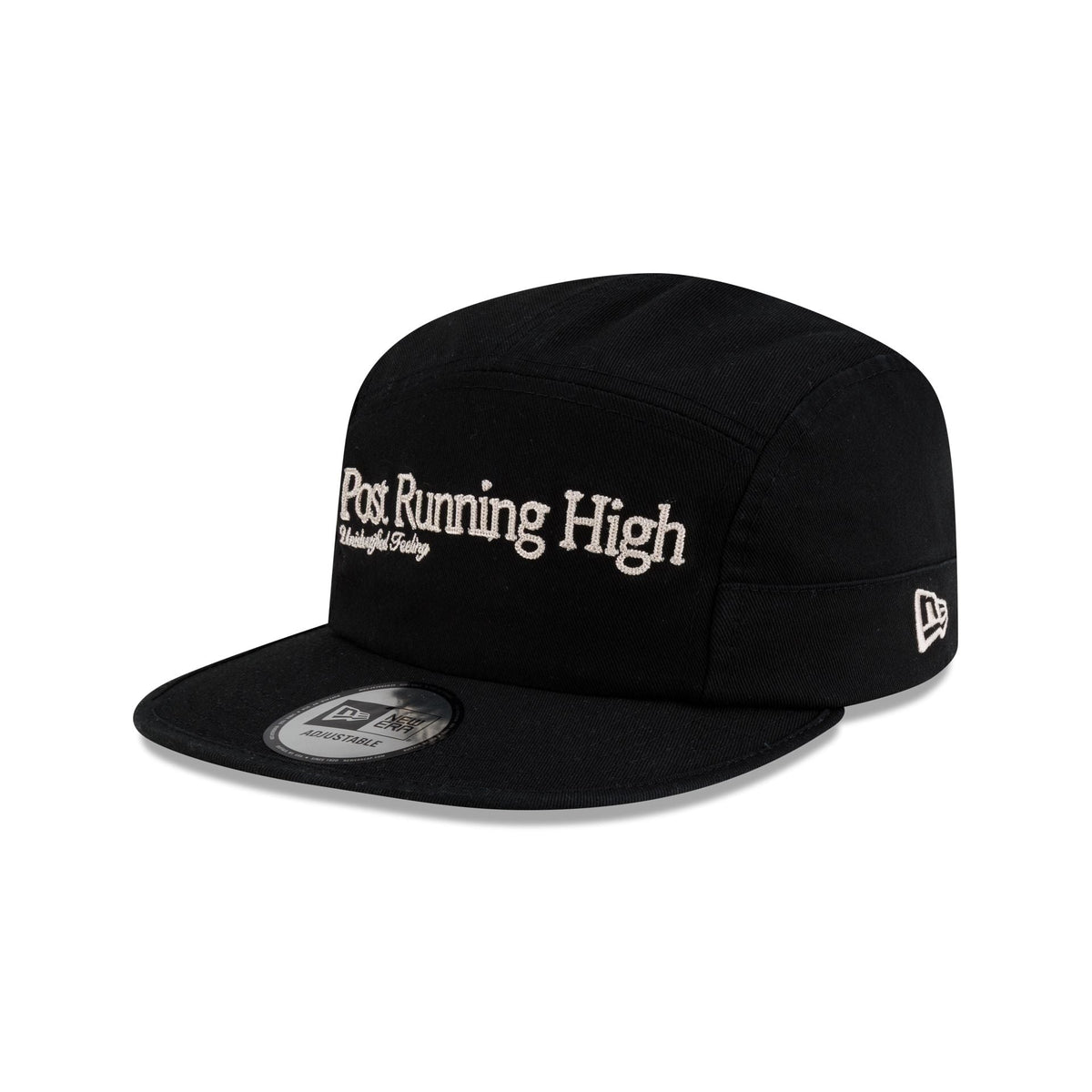 Hermanos Koumori Post Running High Script Black Camper Adjustable Hat