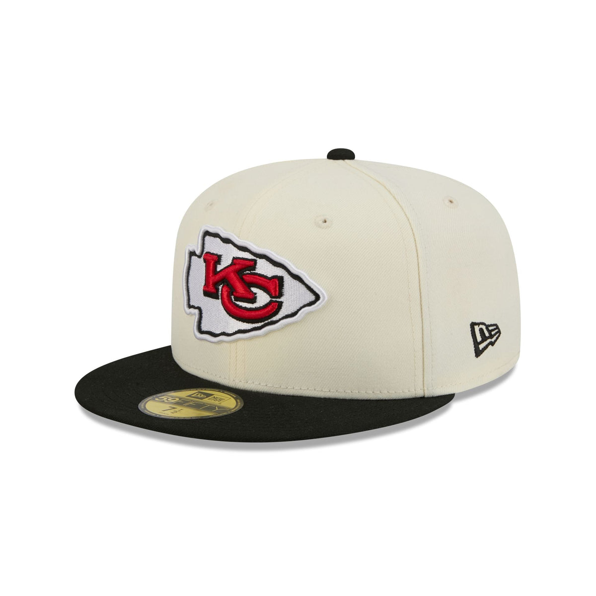 Kansas City Chiefs Chrome White Basic 59FIFTY Fitted Hat