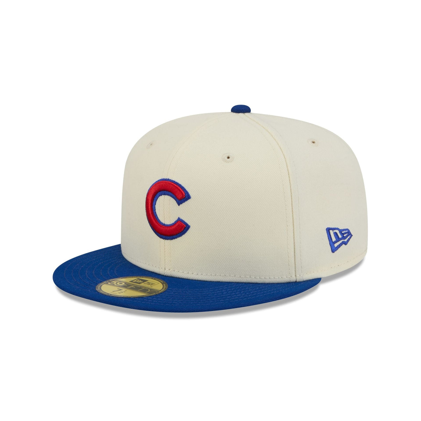 Chicago Cubs Chrome White Basic 59FIFTY Fitted Hat