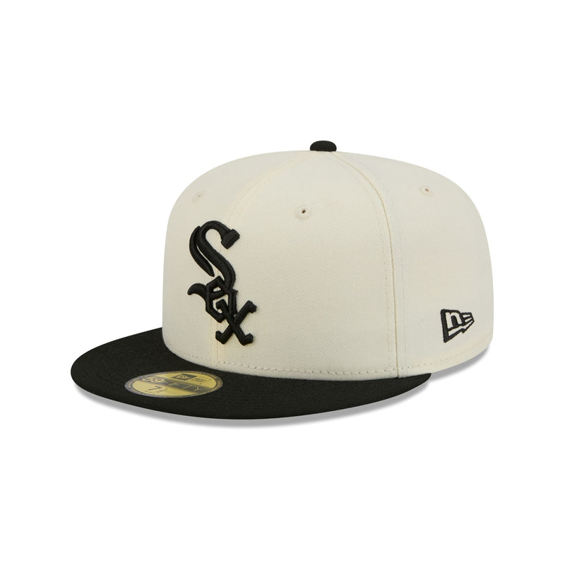 Chicago White Sox Chrome White Basic 59FIFTY Fitted Hat