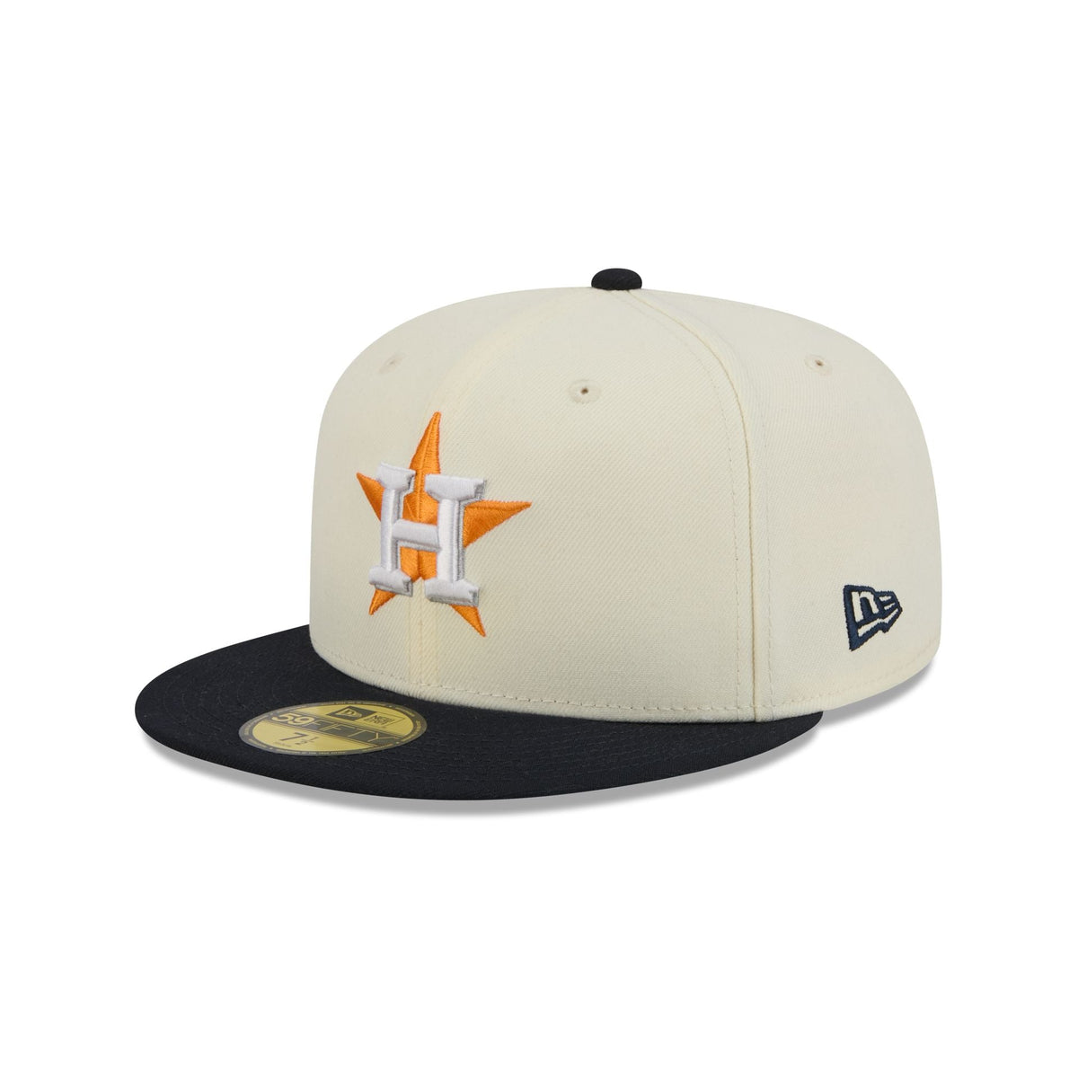 Houston Astros Chrome White Basic 59FIFTY Fitted Hat