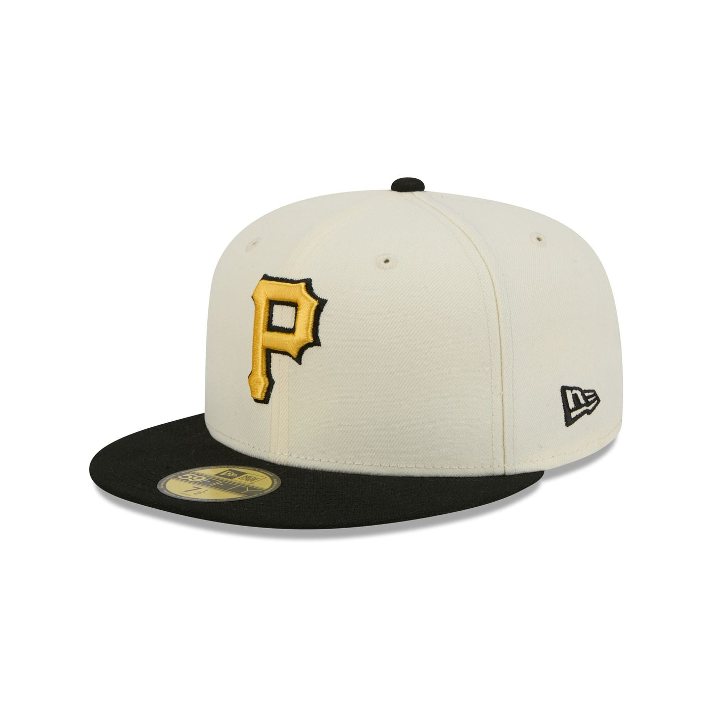 Pittsburgh Pirates Chrome White Basic 59FIFTY Fitted Hat