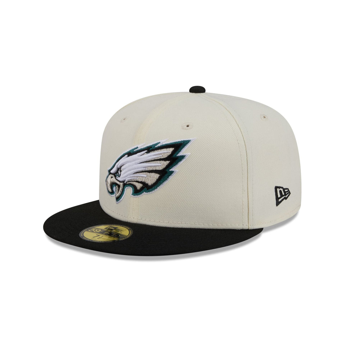 Philadelphia Eagles Chrome White Basic 59FIFTY Fitted Hat