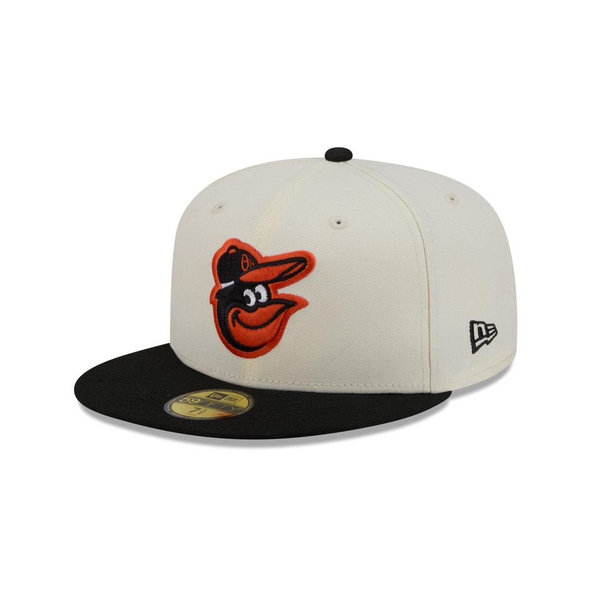 Baltimore Orioles Chrome White Basic 59FIFTY Fitted Hat