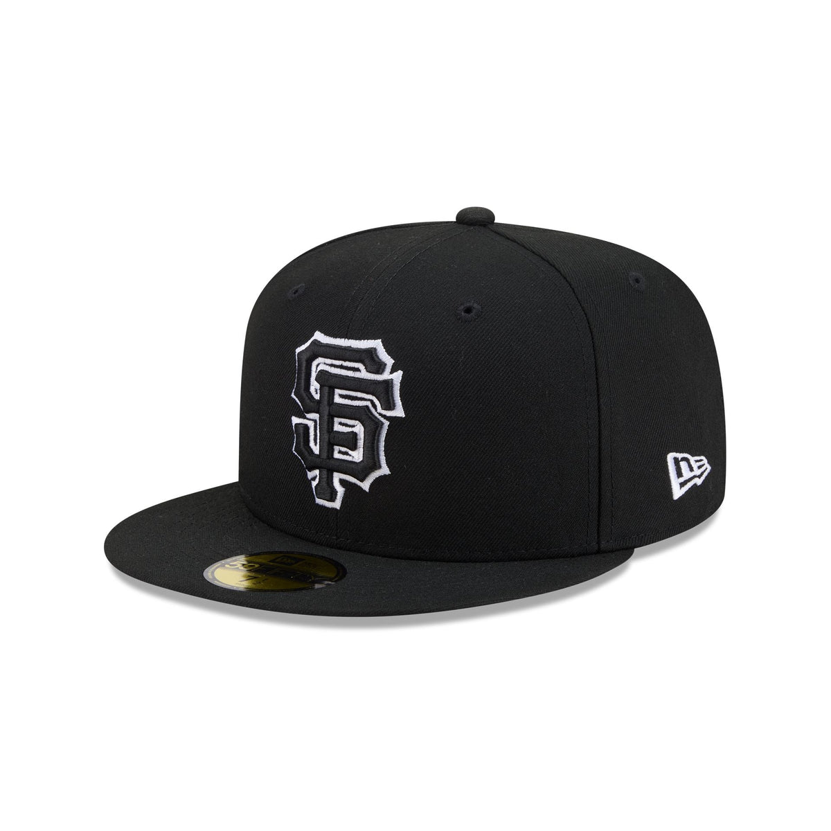 San Francisco Giants Black and White Basic 59FIFTY Fitted Hat