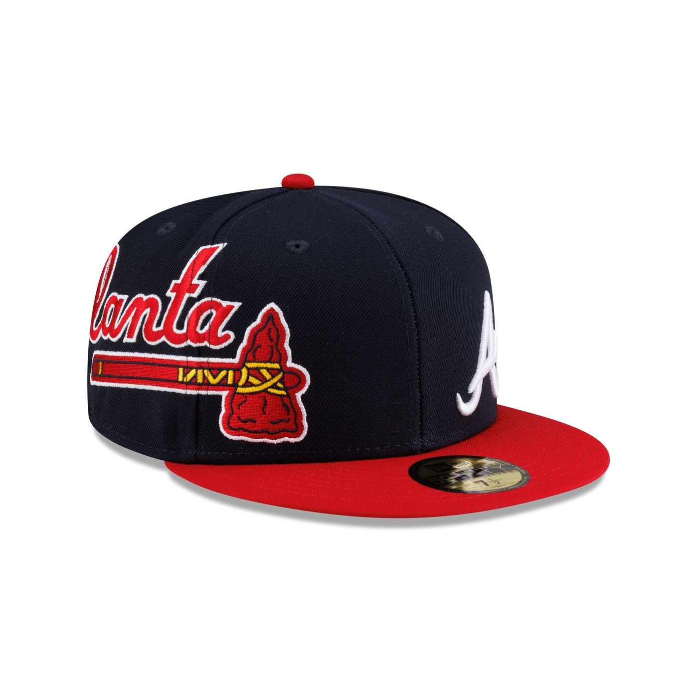 Atlanta Braves Premium Multi Logo 59FIFTY Fitted Hat