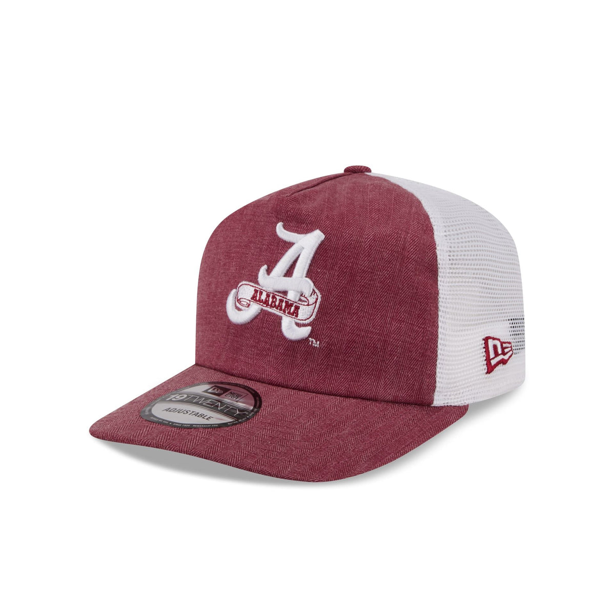 Alabama Crimson Tide Herringbone Team Colors 19TWENTY Trucker Hat