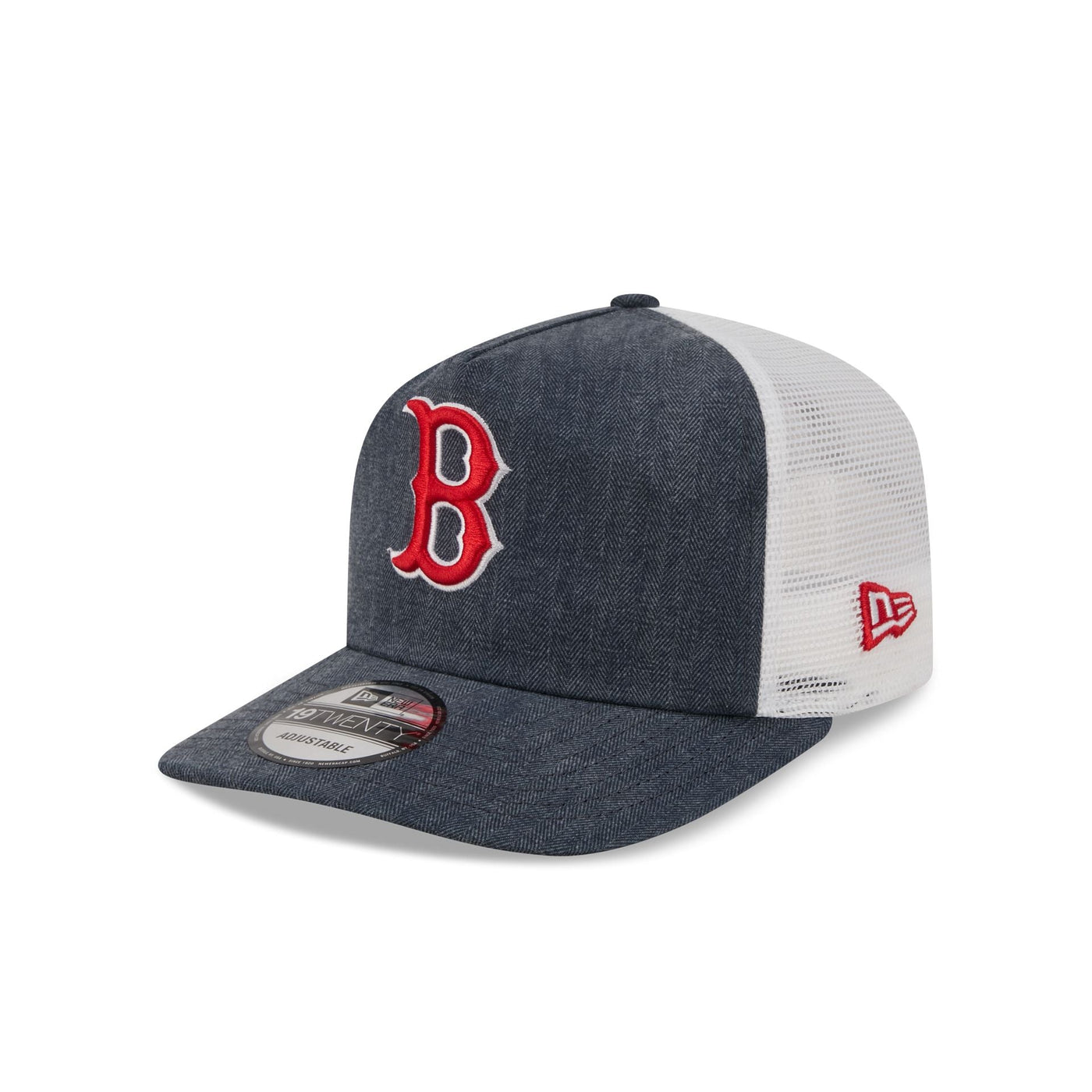 Boston Red Sox Herringbone Team Colors 19TWENTY Trucker Hat