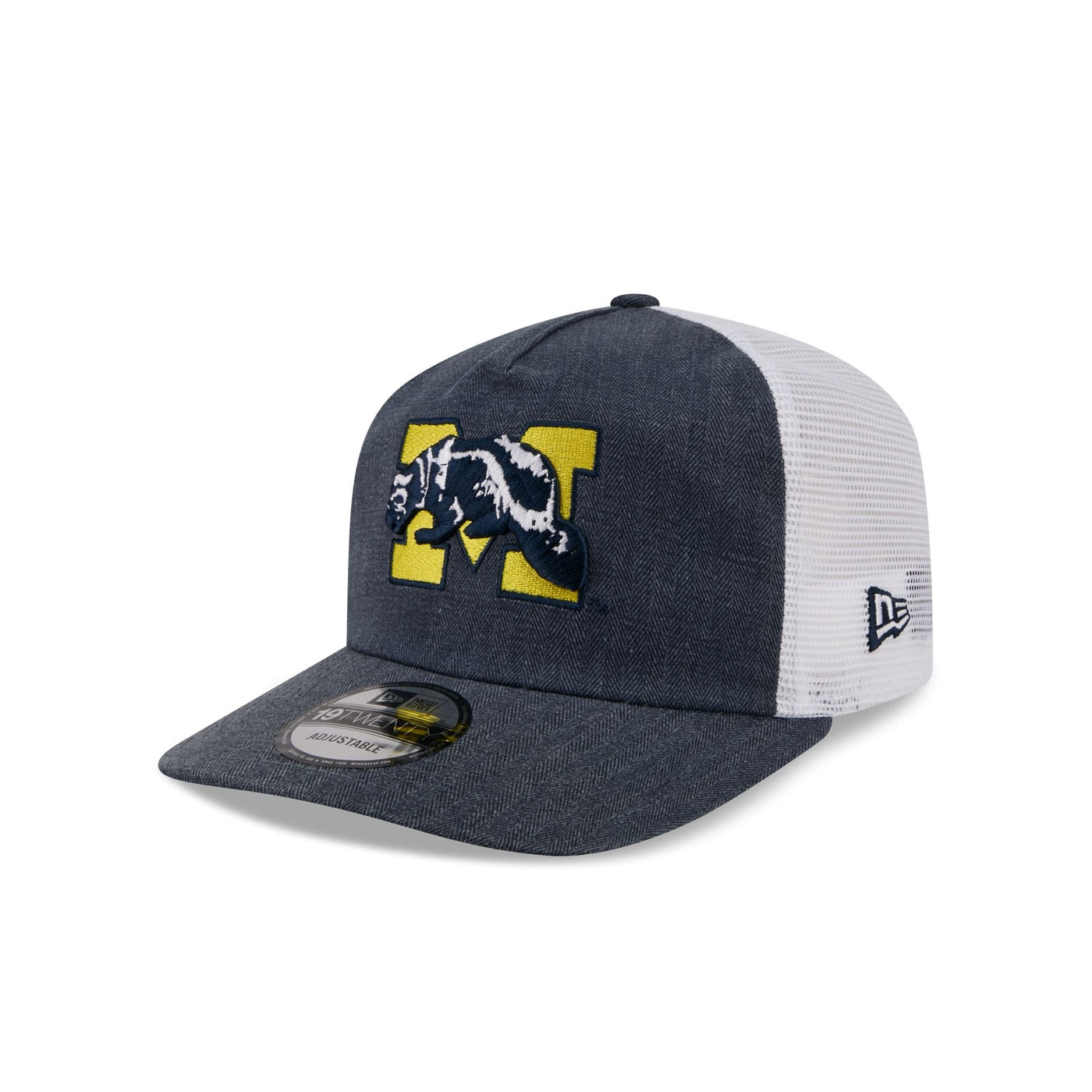 Michigan Wolverines Herringbone Team Colors 19TWENTY Trucker Hat